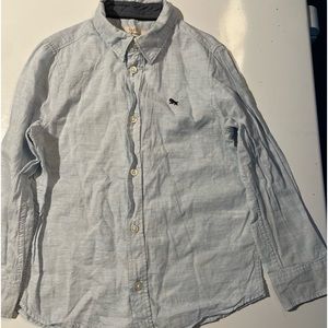Boys size 5/6 pale blue button up